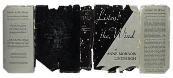 LINDBERGH, CHARLES A. Anne Morrow Lindbergh. Listen! The Wind. Dated and Signed, on the half-title.